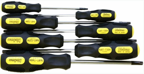 Ko-ken 168T/7(TH) 7 Piece Tamper-Resistant TORX® Screwdriver  T10H-T40H