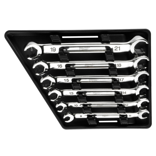Milwaukee 48-22-9471 6pc Double End Flare Nut Wrench Set - Metric