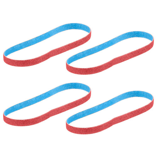 Milwaukee 48-80-7000 3/8 x 13 40/60/80/120 Grit Bandfile Belts  4 pack variety