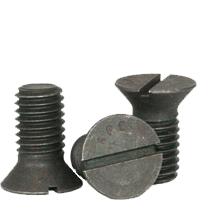 3/4"-10 x 5" Machine Screws, Slotted Flat Head Countersunk, Grade 2, Plain Finish, Coarse (UNC), Low Carbon Steel, Qty 25