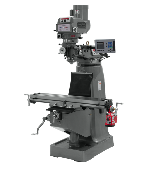JET JT9-690407 JTM-4VS-1 Mill With ACU-RITE 203 DRO, X & Y Powerfeeds