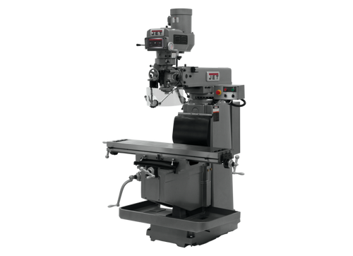 JET JT9-698117-4 JTM-1254RVS With ACU-RITE 203 3X (K) DRO, X & Y Powerfeeds & Air Power Drawbar 460V