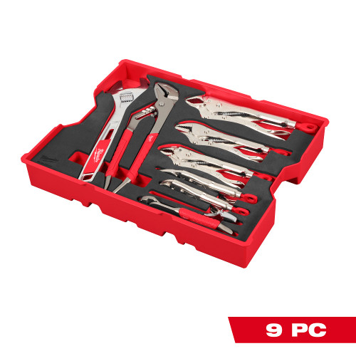 Milwaukee 48-22-0160 9pc Pliers & Wrench Set w/Foam