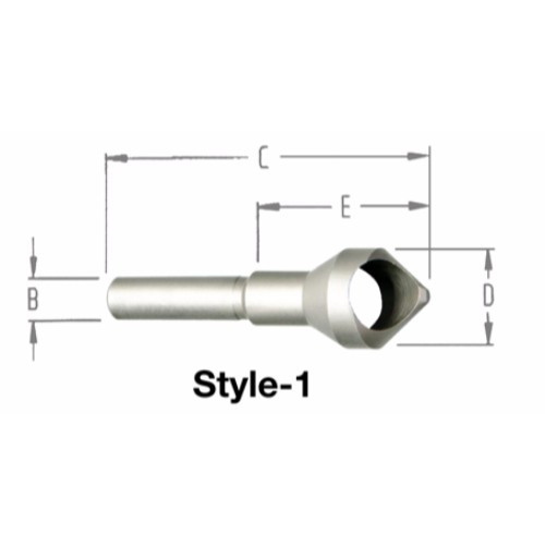 Alfa Tools CD98820 3/16-17/32 x 1/4 USA Countersink & Deburring Tool