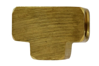 Midland Metal 28024 Union Tee, 1/8 in FNPT x 1/8 in FNPT x 1/8 in FNPT, Brass