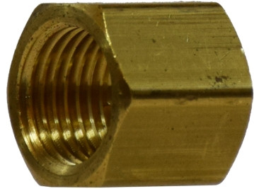 Midland Metal 28078 Barstock Cap, 1/2 in FNPT, 0.78 in, Brass