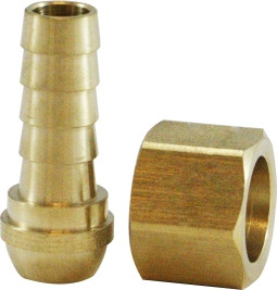 Midland Metal 32074 Ball End Swivel Connector, 3/8 in Hose x 1/2 in NPSM, Brass
