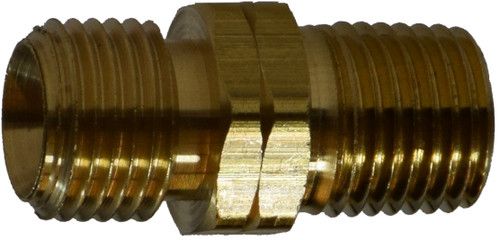 Midland Metal 32440 Left Hand Connector, 9/16 in Hose x 9/16 in Welded, Brass