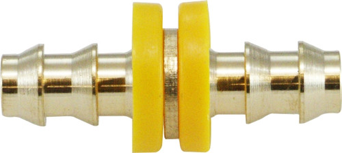 Midland Metal 30302 Hose Splicer, 1/2 in Push-On Hose Barbed x 1/2 in Push-On Hose Barbed, Brass