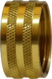 Midland Metal 30021 Knurled Nut, 3/4 in, Brass