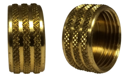 Midland Metal 30103B Barstock Cap, 3/4 in FGH, Brass