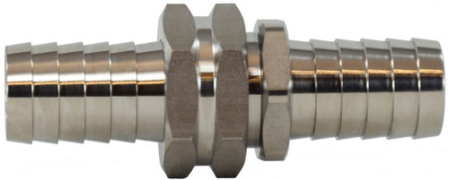 Midland Metal 30029SS Garden Hose Coupling, 3/4 in Hose Barbed x 3/4 in FGH, Stainless Steel