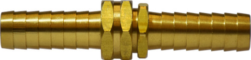 Midland Metal 30517 Straight Coupling Set, 5/8 in Hose Barbed x 5/8 in FGH, Brass