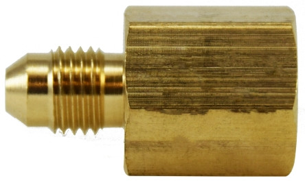 Midland Metal 28961 Straight Adapter, 3/4 in Male JIC x 3/8 in FIP, 1.56 in, Brass