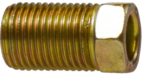 Midland Metal 12010 Long Nut, 1/4 in Male Inverted Flared, Steel