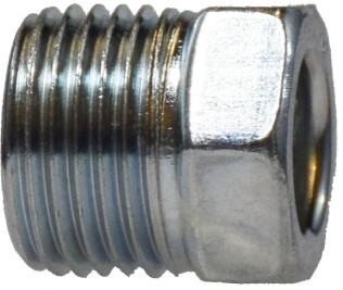 Midland Metal 12018 Nut, 3/16 in Inverted Flared, Steel, Zinc-Plated