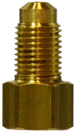 Midland Metal 12200 Master Cylinder Connectors, Inverted Flare, 3/16 x 3/16 M Fl x Fe Inv Fl, Brass Fittings