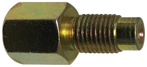 Midland Metal 12329 Metric Adapter, Inverted Flare, M9x1.0 Metric Inv Male x 3/8-24 Fe, Brass Fittings