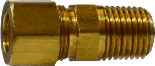 Midland Metal 18092 Ball Check Valve, 1/8 x 1/8 in Nominal, Compression x MNPTF, Brass Body, Domestic