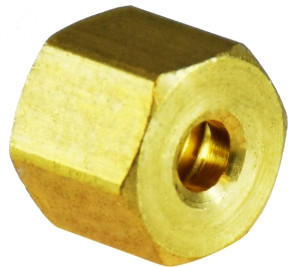 Midland Metal 25033 Nut, 1/8 in Tube, Brass