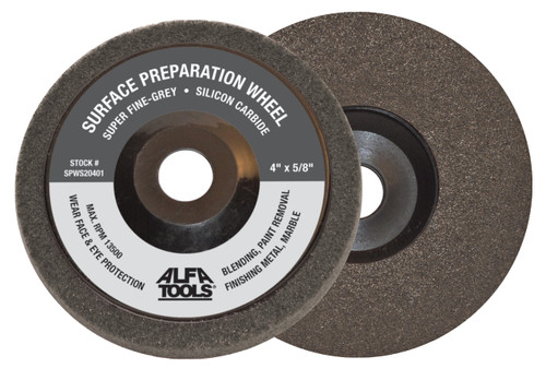 Alfa Tools SPWS20402 4-1/2" x 5/8"-11 T27 Silicon Carbide Surface Preparation Wheel