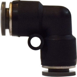 Midland Metal 20155C 90 deg Union Elbow, 5/16 in Push-In Tube x 5/16 in Push-In Tube, Composite