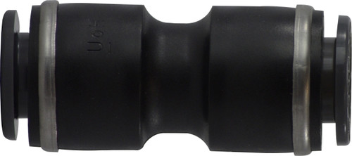 Midland Metal 620600C Straight Union, 3/8 in Push-In x 3/8 in Push-In, Composite