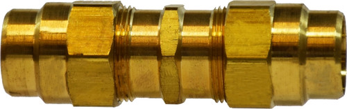 Midland Metal 38318 Air Brake Union, 3/8 in Hose Barbed x 3/8 in Hose Barbed, Brass