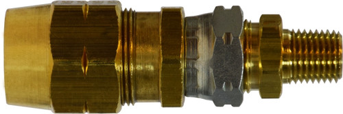 Midland Metal 38364 Connector, 1/2 in Hose x 3/8 in Male ABS, Brass