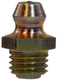 Midland Metal 36186 Ball Check, 5/16-24 Thread, 3/8 in Hex, Steel, 0.65 in OAL