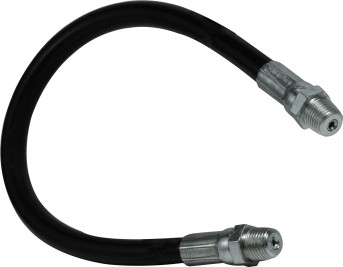 Midland Metal 36210 Whip Hose, Rubber, 12 in OAL