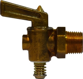 Midland Metal 46073 Drain Cock, 1/2 in Nominal Pipe, MIP, Brass Body