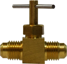 Midland Metal 46045 Needle Valve, 1/4 x 1/4 in Nominal, Male Flared x Male Flared, 150 psi Pressure
