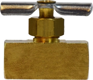 Midland Metal 46055 Needle Valve, 1/8 x 1/8 in Nominal, FIP x FIP, 150 psi Pressure, -45 to 250 deg F