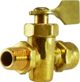 Midland Metal 46402M Solid Bottom Fuel Valve, 3/8 x 3/8 in Nominal, FPT x MPT, 30 psi Pressure