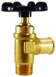 Midland Metal 46456 Truck Valve, 3/4 x 1/2 in Nominal, Hose Barbed x MIP, 250 psi Pressure