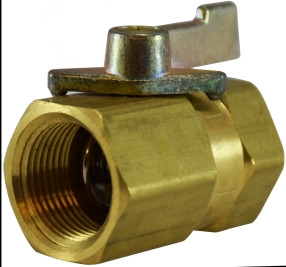 Midland Metal 46924 Miniature Ball Valve, 1/2 in Nominal, FIP x FIP, 1000 psig Pressure, Brass Body