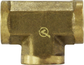 Midland Metal 28035LF Pipe Tee, 1/2 in FIP x 1/2 in FIP x 1/2 in FIP, Brass