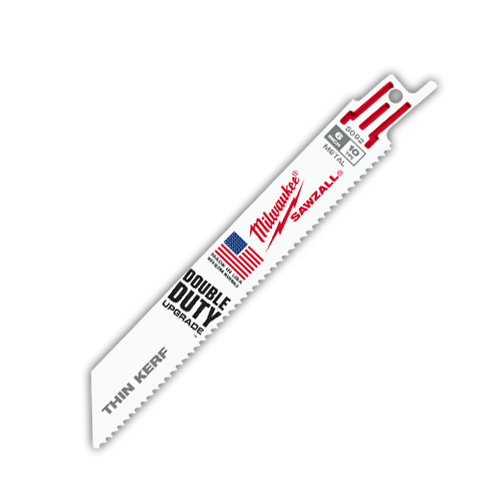 Milwaukee 48-01-7092 6 in. 10 TPI Thin Kerf SAWZALL Blades-Bulk 100