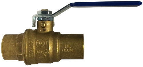 Midland Metal 940213LF Ball Valve, 3/4 in Nominal, C x C, 600 psi WOG Pressure, -20 to 248 deg F