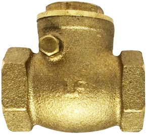 Midland Metal 940357LF Swing Check Valve, 2 in Nominal, FIP x FIP, Brass Body, Import