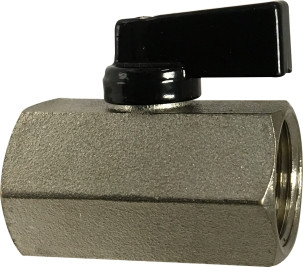Midland Metal 46936 Mini Ball Valve, 3/8 in Nominal, FPT x FPT, 450 psi Pressure, 32 to 176 deg F
