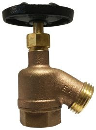 Midland Metal 942101 Bent Nose Garden Valve, 3/4 x 3/4 in Nominal, FIP x MGH, Brass Body