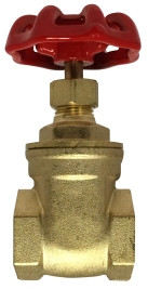 Midland Metal 940133 Gate Valve, 3/4 in Nominal, FIP x FIP, 200 psi WOG Pressure, 32 to 320 deg F