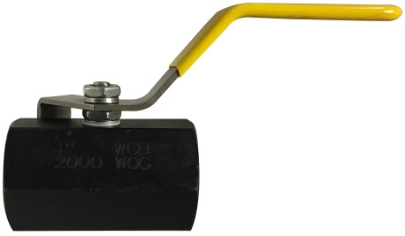 Midland Metal 949125 1-Piece Ball Valve, 1 in Nominal, FPT x FPT, 2000 psi WOG Pressure