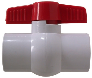 Midland Metal 899003 Ball Valve, 1-1/4 in Nominal, FIP, 150 psi, PVC Body
