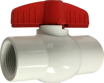 Midland Metal 940284 Ball Valve, 1/2 in Nominal, FIP x FIP, 150 psi at 73 deg F Pressure, PVC Body