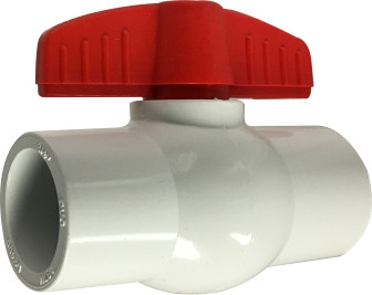 Midland Metal 940297 Ball Valve, 1-1/4 in Nominal, Slip x Slip, 150 psi at 73 deg F Pressure, PVC Body