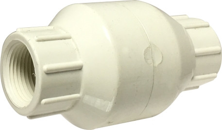Midland Metal 940334 Sch 40 Female Pipe, PVC Check Valves, 1-1/4 Inline Fxf Pvc Spring Load Chk Vlv, Plumbing Accessories