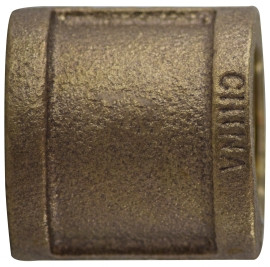 Midland Metal 44415 Coupling, 1 in FPT x 1 in FPT, Bronze